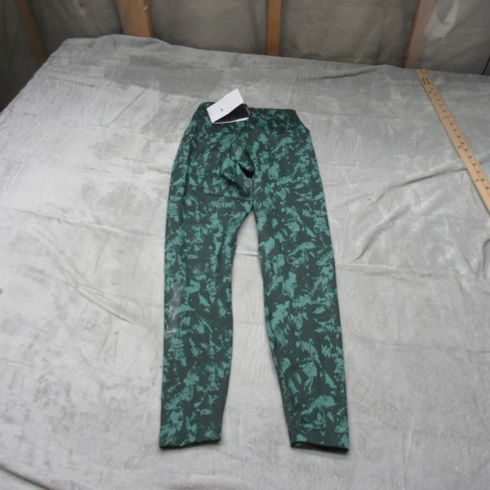 Nike One Leggings Womens Small Green Dri-Fit High Rise 7/8 Crop Training $70 NEW